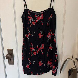 Reformation Hope Slip Dress - Rose Flower Pattern - Size 8